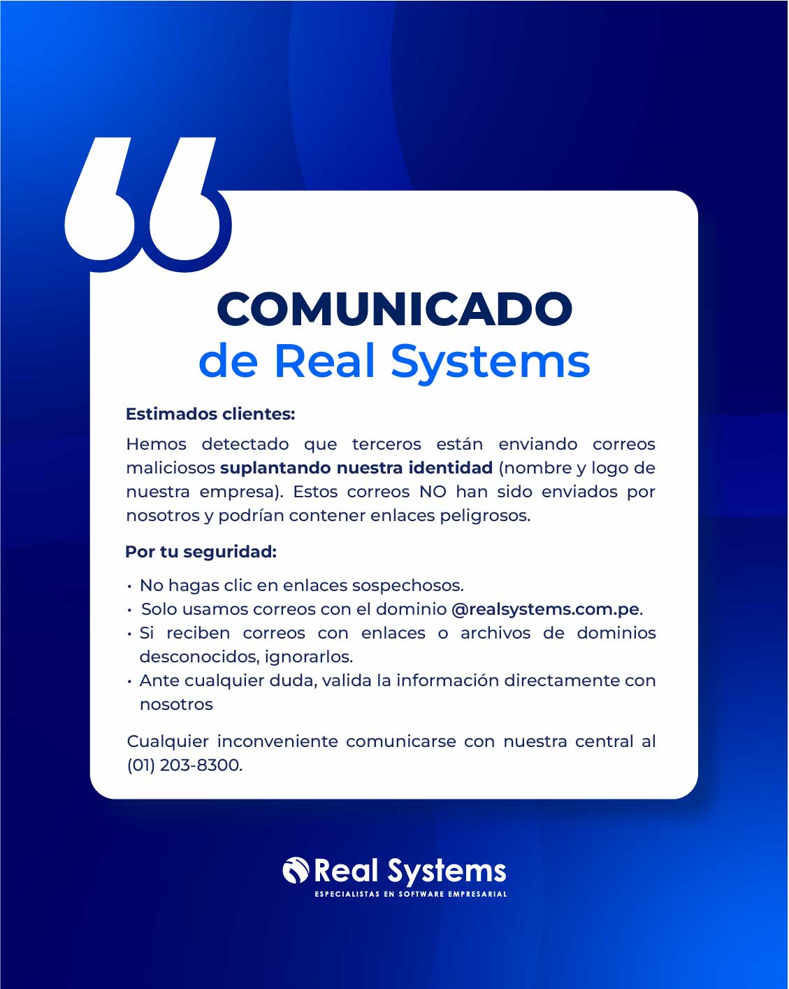 COMUNICADO