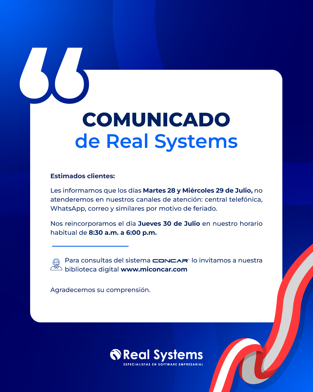 COMUNICADO